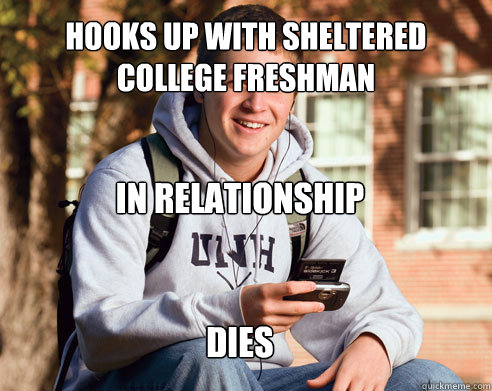 Hooks up with Sheltered College Freshman In relationship Dies  College Freshman