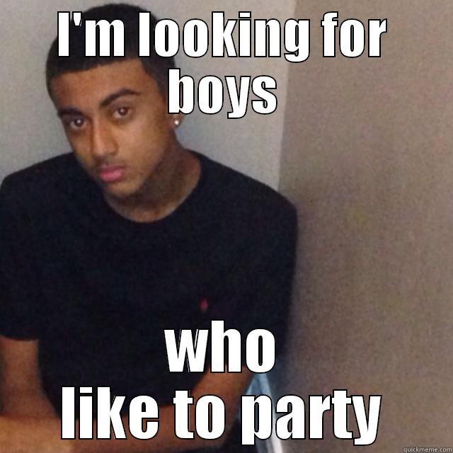 I'M LOOKING FOR BOYS WHO LIKE TO PARTY Misc