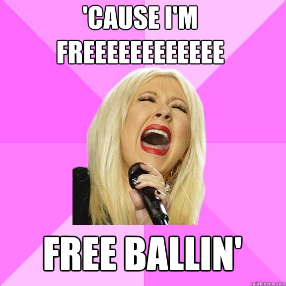 'Cause i'm freeeeeeeeeeee free ballin'  Wrong Lyrics Christina