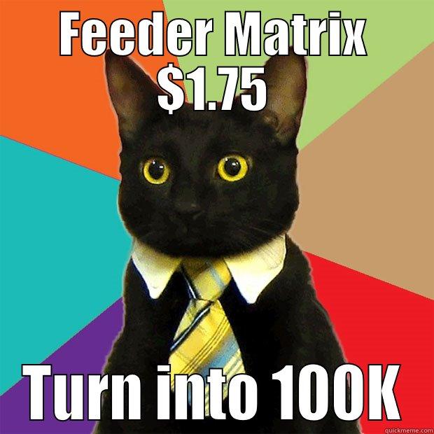 FEEDER MATRIX $1.75 TURN INTO 100K Business Cat