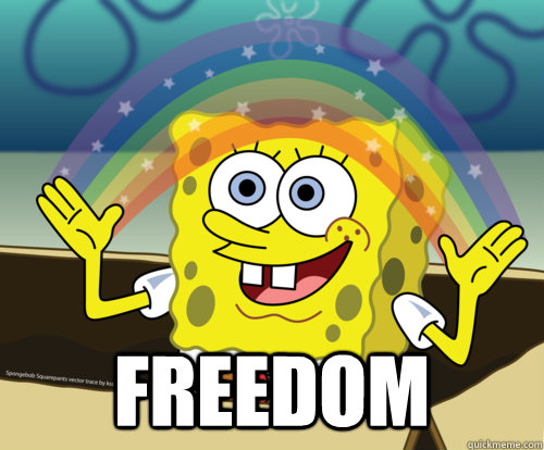  Freedom  Spongebob rainbow