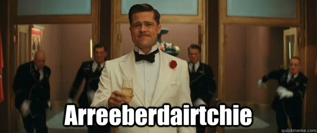  Arreeberdairtchie  Bad Italian Brad Pitt inglorious basterds
