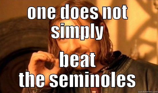 ONE DOES NOT SIMPLY BEAT THE SEMINOLES Boromir