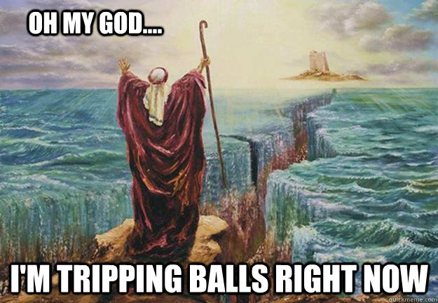 Oh my god.... I'm tripping balls right now - Oh my god.... I'm tripping balls right now  Tripping Biblical figures