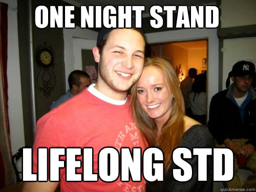 one night stand lifelong std  Freshman Couple