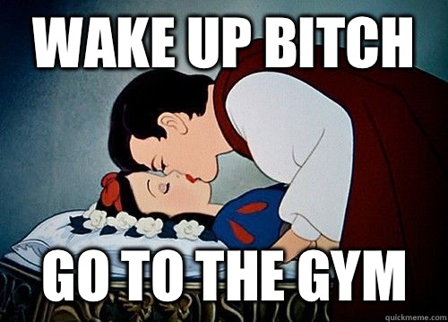 Wake up bitch Go to the gym - Wake up bitch Go to the gym  prince kiss snow white