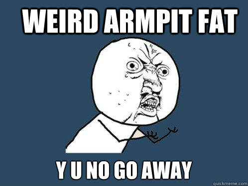 Weird Armpit fat y u no go away  Y U No