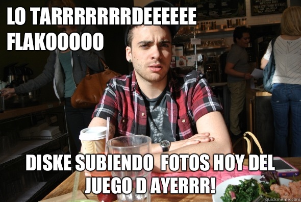 Lo tarrrrrrrdeeeeee flakooooo  Diske subiendo  fotos hoy del juego d ayerrr! - Lo tarrrrrrrdeeeeee flakooooo  Diske subiendo  fotos hoy del juego d ayerrr!  Taylor York of Paramore funny face