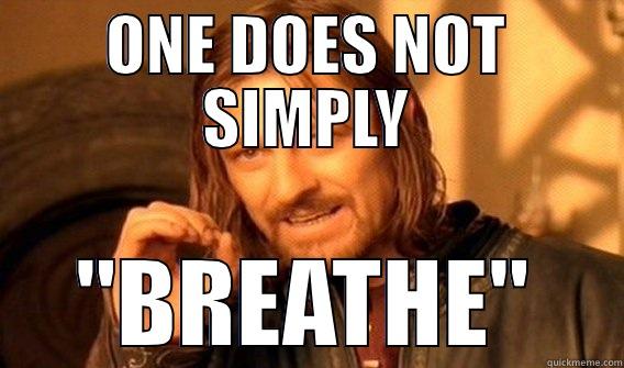 DON'T BREATH - ONE DOES NOT SIMPLY 