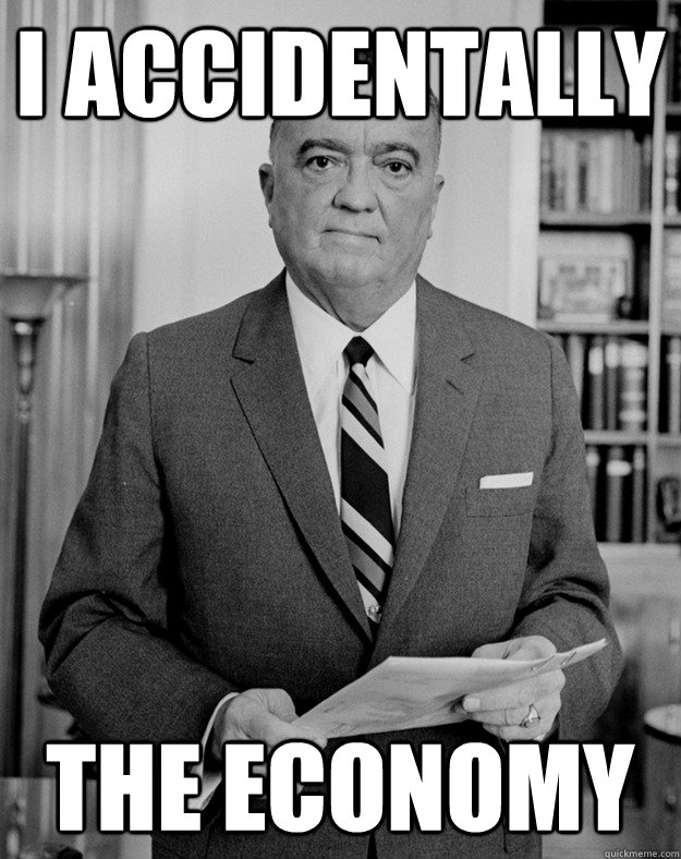 I accidentally The economy  Herbert Hoover