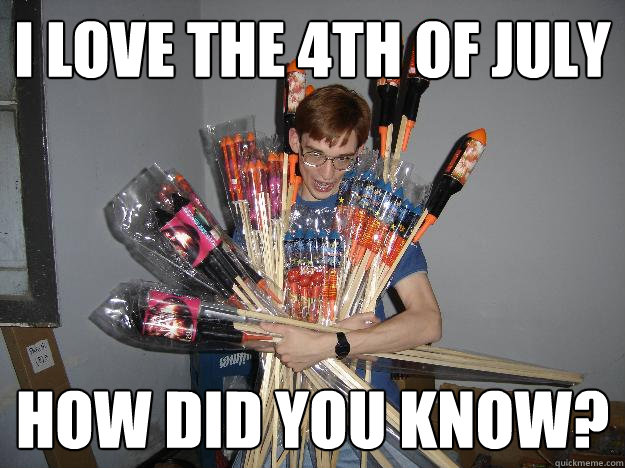 I love the 4th of July How did you know?  Crazy Fireworks Nerd