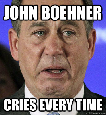 John Boehner Cries Every Time - John Boehner Cries Every Time  Crying Boehner