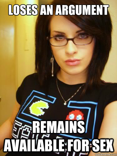 loses an argument remains available for sex  Cool Chick Carol