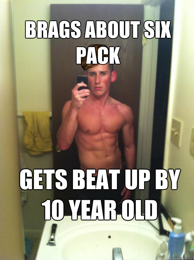 Brags about six pack gets beat up by 10 year old - Brags about six pack gets beat up by 10 year old  Douchebag Dan