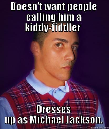 DOESN'T WANT PEOPLE CALLING HIM A KIDDY-FIDDLER  DRESSES UP AS MICHAEL JACKSON. Misc