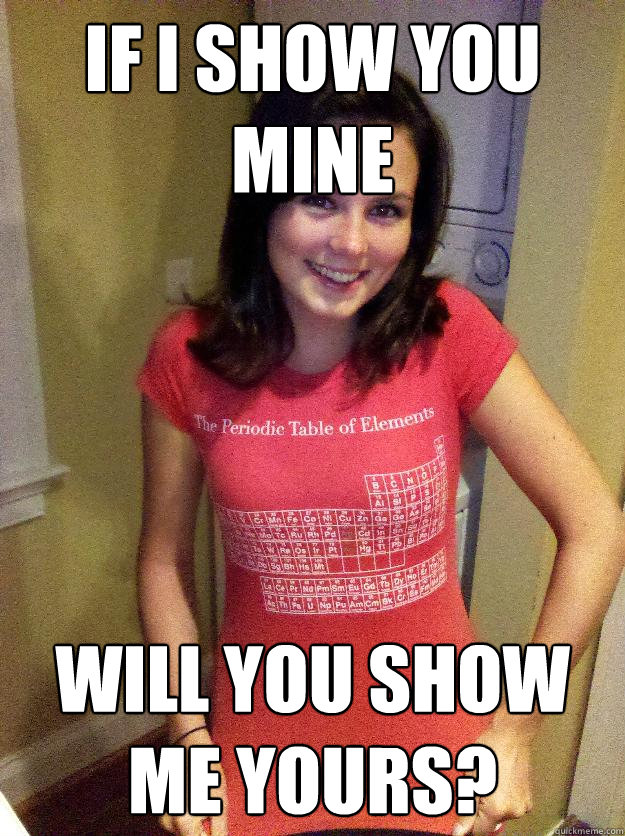 If I show you mine will you show me yours?  Needy Reddit Girl