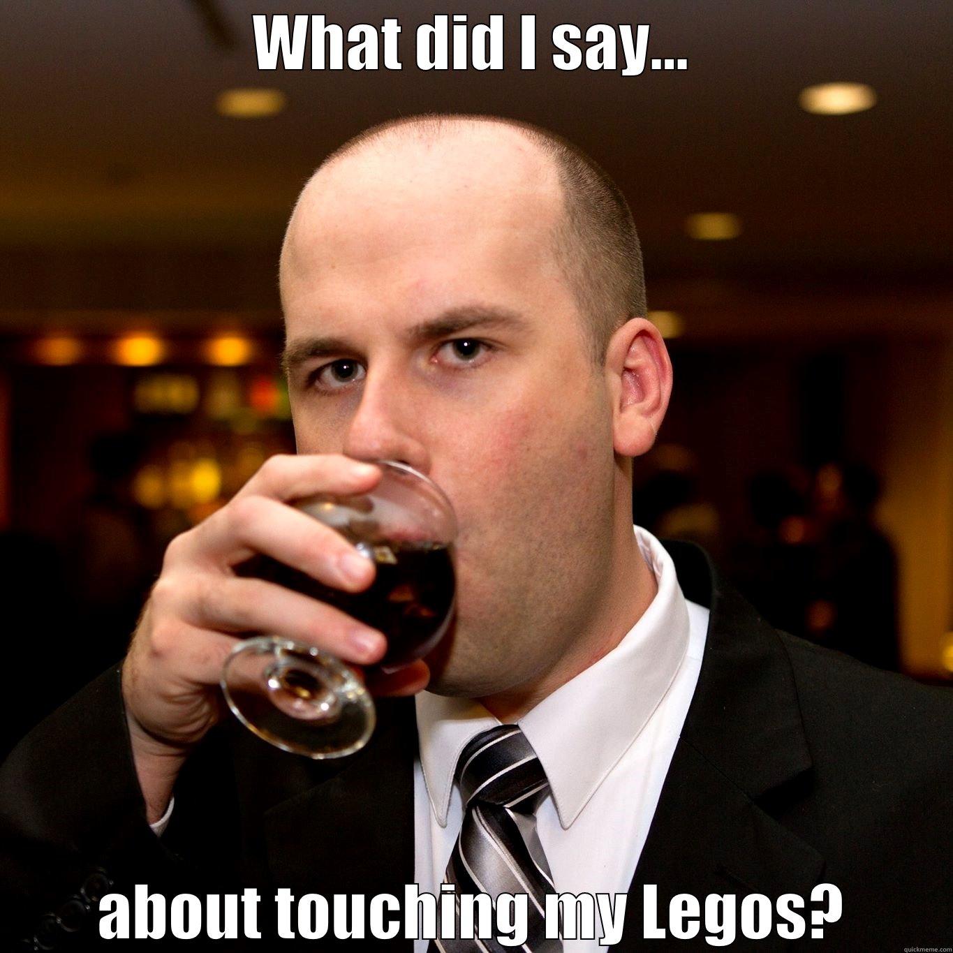 You wanted something - WHAT DID I SAY... ABOUT TOUCHING MY LEGOS? Misc