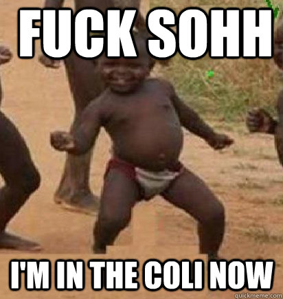 Fuck SOHH I'm in the Coli now  dancing african baby