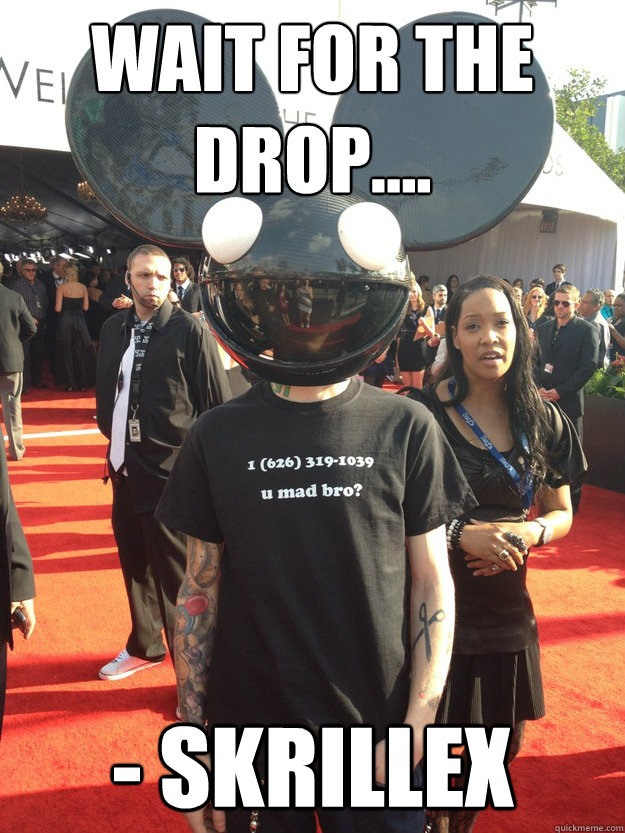 wait for the drop.... - skrillex  Good Guy Deadmau5
