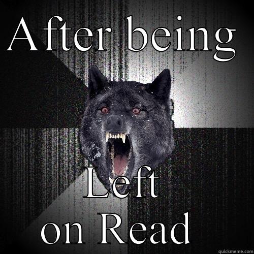 AFTER BEING  LEFT ON READ  Insanity Wolf