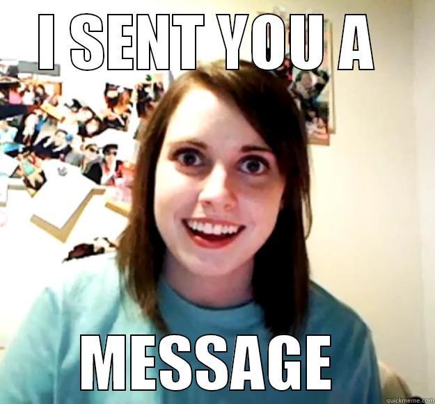 I SENT YOU A  MESSAGE  Overly Attached Girlfriend