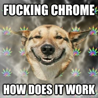 Fucking Chrome How does it work  Stoner Dog