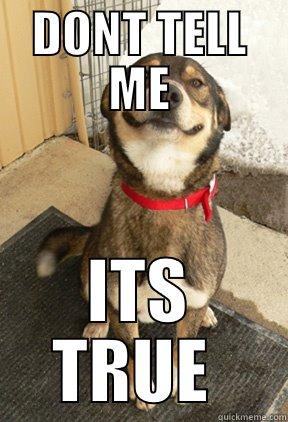 DONT TELL ME ITS TRUE  Good Dog Greg
