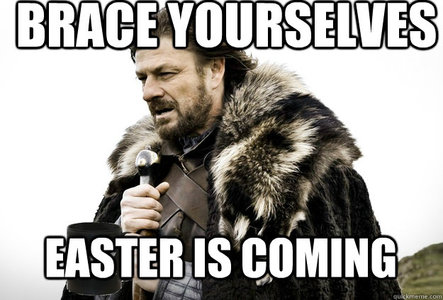 Brace Yourselves  Easter is coming  Tea break Ned Stark