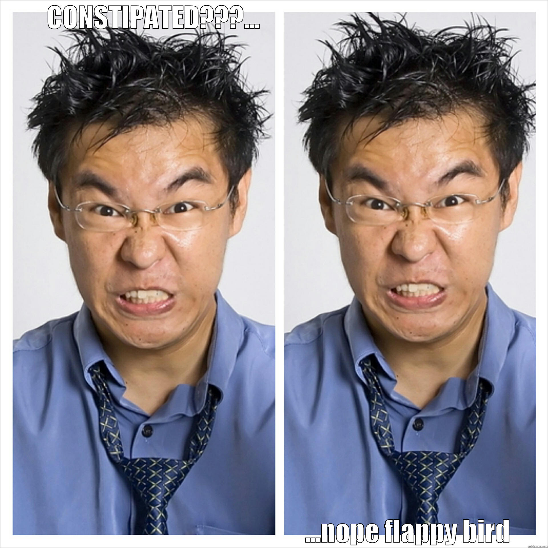 CONSTIPATED???...                                                                                                    ...NOPE FLAPPY BIRD Misc