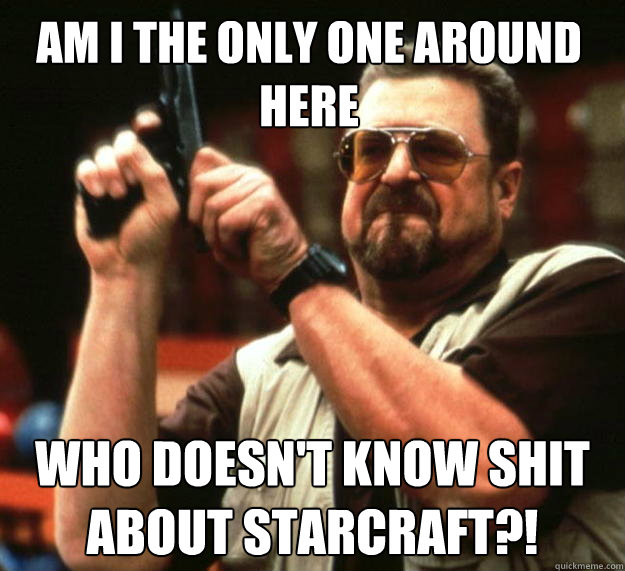 Am I the only one around here who doesn't know shit about starcraft?!  Walter