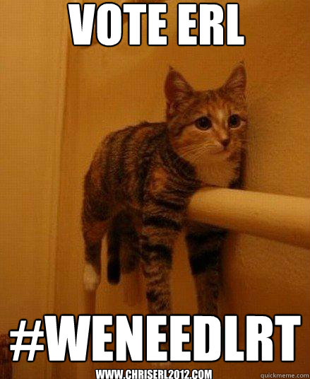 Vote erl #WENEEDLRT www.chriserl2012.com  Monorail Cat