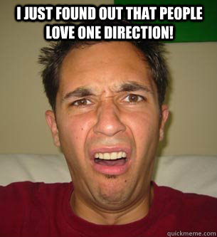 I just found out that people LOVE one direction!   One Direction