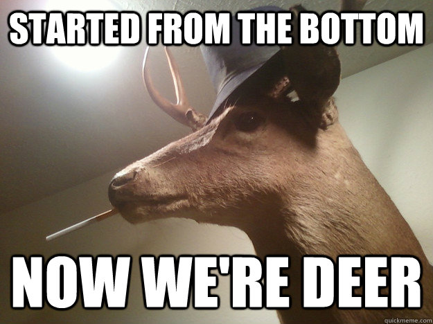 Started from the bottom now we're deer - Started from the bottom now we're deer  Misc