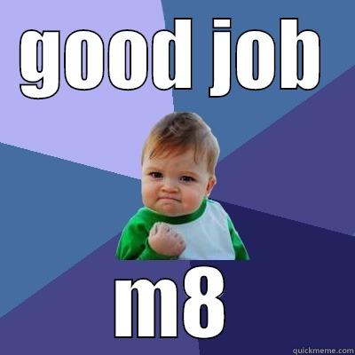 GOOD JOB M8 Success Kid