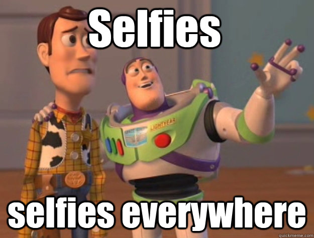 Selfies selfies everywhere  Pinks everywhere