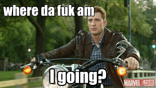 where da fuk am I going? - where da fuk am I going?  Captain America