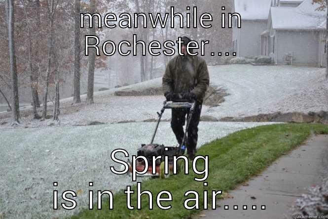 MEANWHILE IN ROCHESTER.... SPRING IS IN THE AIR..... Misc