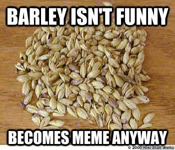 Barley isn't funny becomes meme anyway  