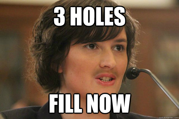 3 HOLES FILL NOW - 3 HOLES FILL NOW  Slut Sandra Fluke