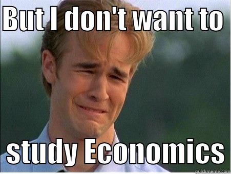 economics cry - BUT I DON'T WANT TO    STUDY ECONOMICS 1990s Problems