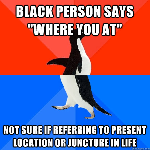 black person says 