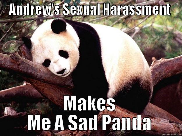 ANDREW'S SEXUAL HARASSMENT MAKES ME A SAD PANDA Procrastination Panda