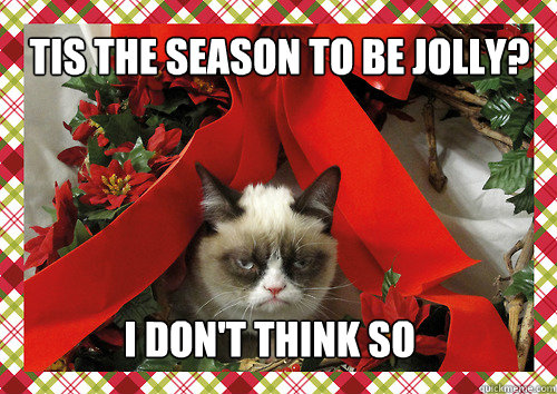 Tis the season to be jolly? I don't think so  merry christmas