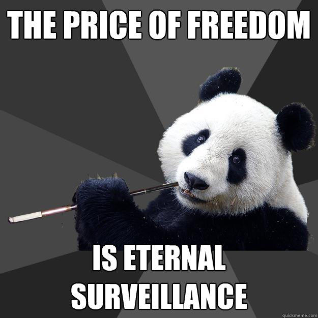 THE PRICE OF FREEDOM IS ETERNAL SURVEILLANCE - THE PRICE OF FREEDOM IS ETERNAL SURVEILLANCE  Propapanda