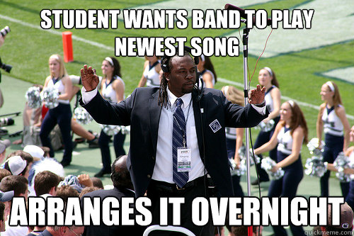 Student wants band to play newest song Arranges it overnight  Good Guy Gregory Drane