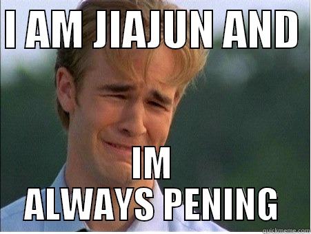 I AM JIAJUN AND  IM ALWAYS PENING 1990s Problems