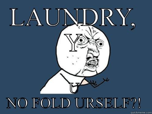 LAUNDRY, Y U NO FOLD URSELF?! Y U No