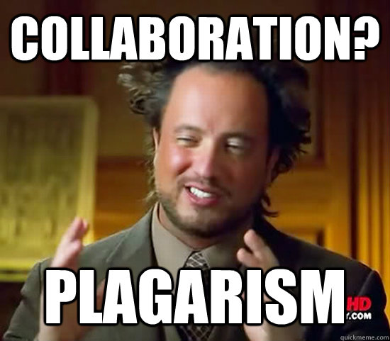 collaboration? plagarism  Ancient Aliens