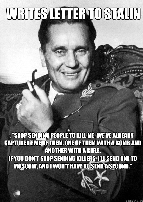 Writes letter to Stalin 