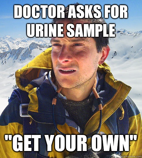 Doctor asks for urine sample 